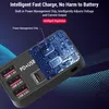 A close-up marketing image of a black USB charging hub with internal circuitry visible, highlighting its fast-charging capabilities. Podgląd zdjęcia produktu