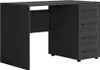 A black desk with drawers on a white background. Produktbild-Vorschau