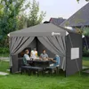 Sekey Faltpavillon 3x3 m Gartenpavillon mit 4 Seitenteilen Produktbild-Vorschau 6