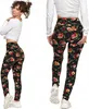 Wzorzyste legginsy sportowe damskie Moraj z wysokim stanem Podgląd zdjęcia produktu 6