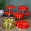 6x ORTES Vorratsglas 1,5L Glas mit Kunststoffdeckel Gitter Produktbild-Vorschau 2