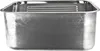 A stainless steel sink basin with a rack inside, shown from a front-facing angle against a white background. Produktbild-Vorschau