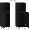 vidaXL Badschrank Schwarz 30x30x100 cm Holzwerkstoff Produktbild-Vorschau 10