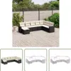 The Living Store 8-tlg. Garten-Sofagarnitur mit Kissen Produktbild-Vorschau 1