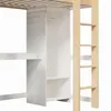 Łóżko piętrowe Flieks 90 x 200 cm z biurkiem i półką, łóżko Podgląd zdjęcia produktu 8