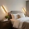ZMH LED Applique murale intérieure - 52CM Bois Moderne Voir les images du produit 2