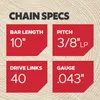 Oregon 90PX040E, ketting AdvanceCut, 25 cm, 3/8" LP, 1,1 mm Productafbeelding-voorbeeld 4