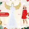 COSTWAY: Ángel navideño iluminado, grande, decoración Vista previa de la imagen del producto 3