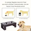 PawHut Hundenapf Futternapf Futterschüssel Erhöhter 2 Näpfe Produktbild-Vorschau 4