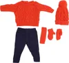 Puppenkleidung Pullover Hose Mütze Schal Handschuhe Produktbild-Vorschau 1