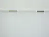 A close-up view of a white sheer curtain with scalloped edges, hanging from a silver rod. Produktbild-Vorschau