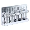 A chrome-plated bass guitar bridge with adjustable saddles. Podgląd zdjęcia produktu