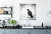 MuchoWow® Poster Eine Dohle im Schnee im Winter 75x75 cm - Produktbild-Vorschau 3