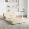 vidaXL Poltrona reclinabile in tessuto color crema Anteprima dell’immagine prodotto 3