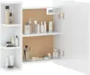 vidaXL Spiegelschrank mit LED Hochglanz-Weiß 70x16,5x60 cm Produktbild-Vorschau 5