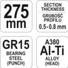 Yato YT-5130, Lisovacie kliešte, PVC, Oceľ, Červená, 275 mm Náhľad obrázku produktu 20