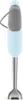 A studio shot of a light blue and gray hand blender against a white background. Produktbild-Vorschau