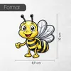 iSecur Auto-Aufkleber Bienchen Biene I 10 cm wetterfest Produktbild-Vorschau 2