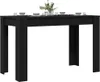 A black dining table with place settings and a plant on top, isolated on a white background. Náhľad obrázku produktu