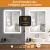 Badspiegel-mit-Beleuchtung 150x90cm - Badezimmerspiegel LED Produktbild-Vorschau 2