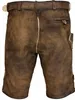 MADDOX Kurze Lederhose "Ammersee" mit Gürtel | Antik Nuss Produktbild-Vorschau 3