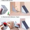 Instructions on how to mount solar lights using screws or adhesive tapes. Produktbild-Vorschau