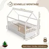 Crazy Pine Hausbett mit Schubladen 80x160 cm – Kinderbett Produktbild-Vorschau 2