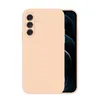 A pink phone case is shown from the back, with a smartphone screen visible on the right side. Produktbild-Vorschau