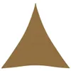 vidaXL Voile d'ombrage 160 g/m² Taupe 3x4x4 m HDPE Voir les images du produit 9