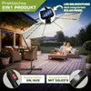 tillvex ombrellone a sbalzo in alluminio Beige LED Solar Ø Anteprima dell’immagine prodotto 6