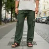Yogahose, Goa Hose im Ethnostyle - Olive, Herren, Grün, Produktbild-Vorschau 4