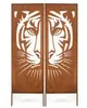 Sichtschutz Metall 2x - 160 cm x 50 cm - Edelrost - Produktbild-Vorschau 1