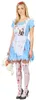 Alice-Horrorkostüm Halloween-Damenkostüm blau-weiss - M Produktbild-Vorschau 2