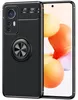 Matt-Schwarze Ringhülle für Xiaomi 12 / Xiaomi 12X - Handy Produktbild-Vorschau 1