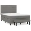 Boxspringbett mit Matratze Dunkelgrau 140x200 cm Stoff Produktbild-Vorschau 1