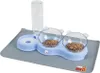 Gamelle double orthopédique pour chats avec remplissage Voir les images du produit 4