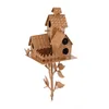 Vogelhaus aus Metall mit Stange, Metallkunst, Produktbild-Vorschau 1
