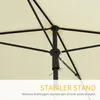 Outsunny Sonnenschirm Gartenschirm Strandschirm Produktbild-Vorschau 7