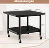 COSTWAY Druckerständer mit Stauraum, Druckertisch unter dem Produktbild-Vorschau 7