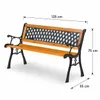 SEVICO Gartenbank Parkbank Bank Sitzbank Terrasse Balkon Produktbild-Vorschau 6