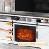 Parrot Uncle TV-Schrank mit Kamin 173cm, Weiß Modern, MDF & Produktbild-Vorschau 4