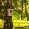 Relaxdays Nistkasten Halbhöhlenbrüter, naturbelassenes Produktbild-Vorschau 2