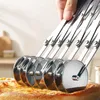 7-Rad Pizzaschneider aus Edelstahl – Verstellbarer Produktbild-Vorschau 4