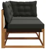 vidaXL Sofa ogrodowa dwuosobowa i narożna z 7 poduszkami, Podgląd zdjęcia produktu 6