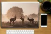 MuchoWow® Laptop Aufkleber Sticker Cover Hirsche - Nebel - Produktbild-Vorschau 2