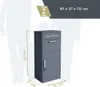Westmann Stahl Paketbox Pedro Anthrazit 50x37x112 cm Produktbild-Vorschau 7