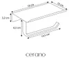 CERANO - Soporte de pared para papel higiénico Lero -  mate Vista previa de la imagen del producto 4