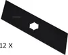 12 X 15,8 CM Lama scarificatrice per Ering EL 14-27 1025 Anteprima dell’immagine prodotto 1