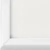 A close-up view of the corner of a white picture frame, with a plain white background. Náhľad obrázku produktu