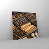 Bilder auf glas - Zimt Vanille Kaffee Getreide - 70x70cm - Produktbild-Vorschau 4